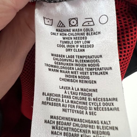 Harley Davidson Men’s Large Fleece Pullover 1/4 Zip Black Red - Picture 5 of 9